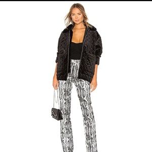 I am Gia Velvet Jacket in Quilted Black